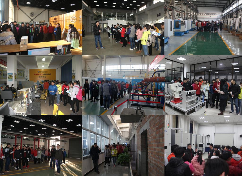 杨凌中学师生参观学院重点实验实训基地、学习和生活环境